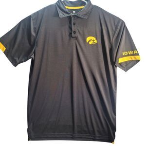 Colosseum Iowa Hawkeyes Men's‎ Polo Size L Sportswear NCAA